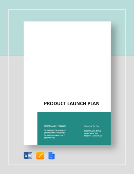 Free New Product Launch Plan Template Sample Templates