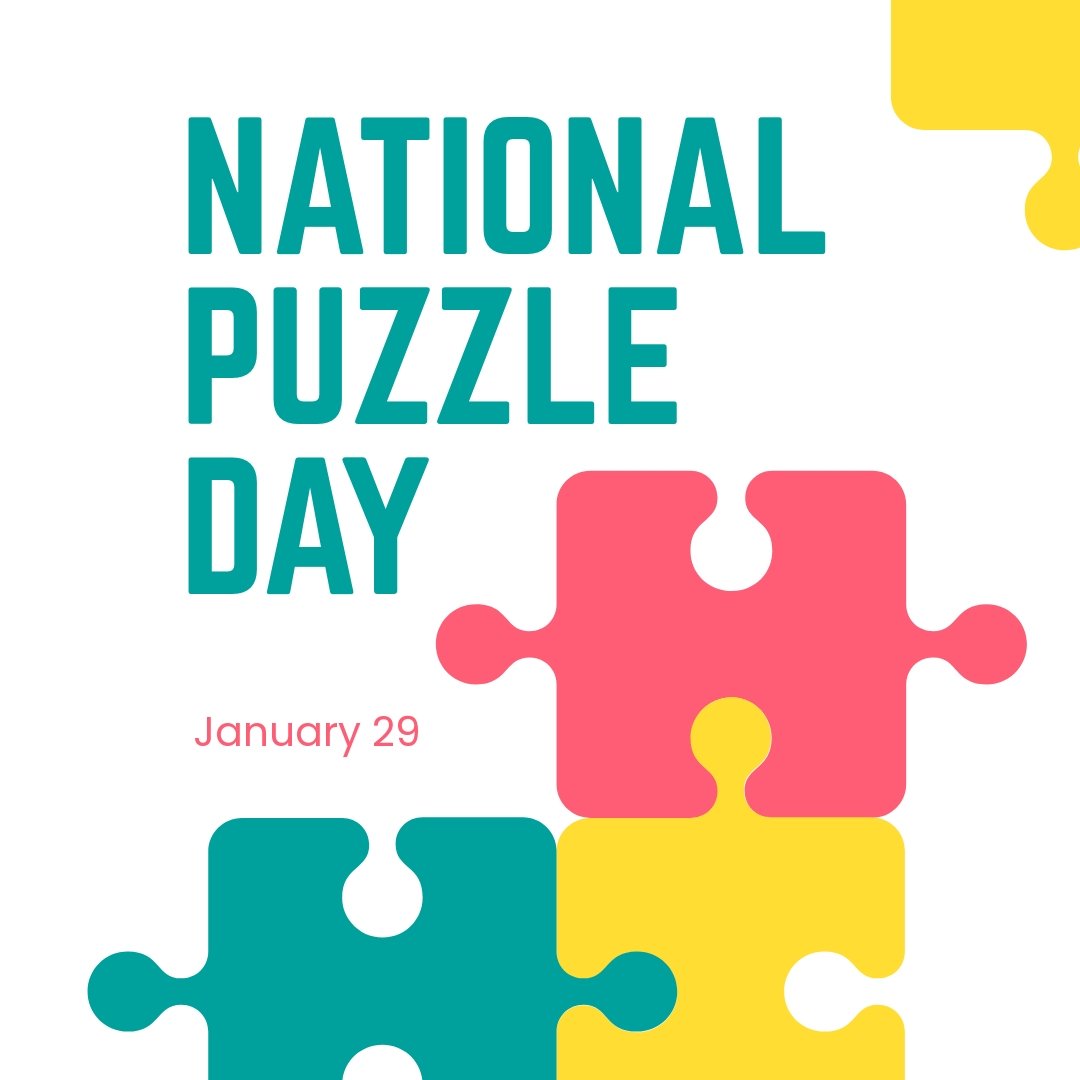 National Puzzle Day Instagram Post Template