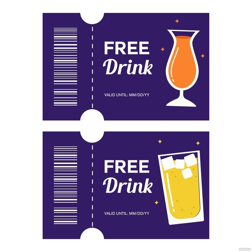 Free Drink Coupon Vector