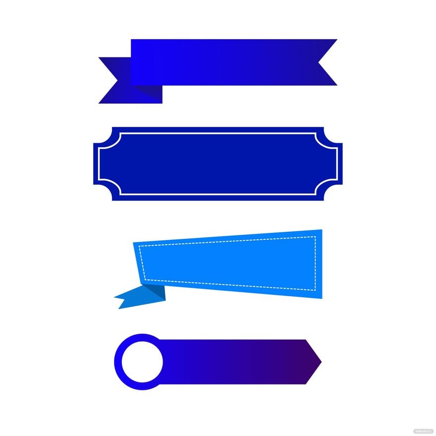 Blue Label Vector in Illustrator, EPS, SVG, JPG, PNG