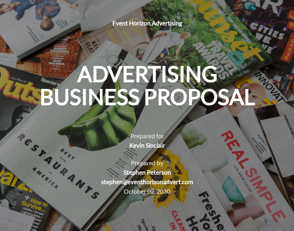 Advertising Business Proposal Template - Google Docs, Word, Apple Pages, PDF