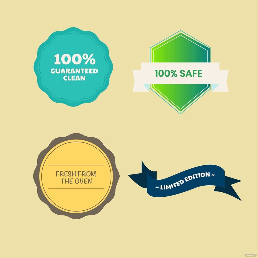 Free Product Label Vector