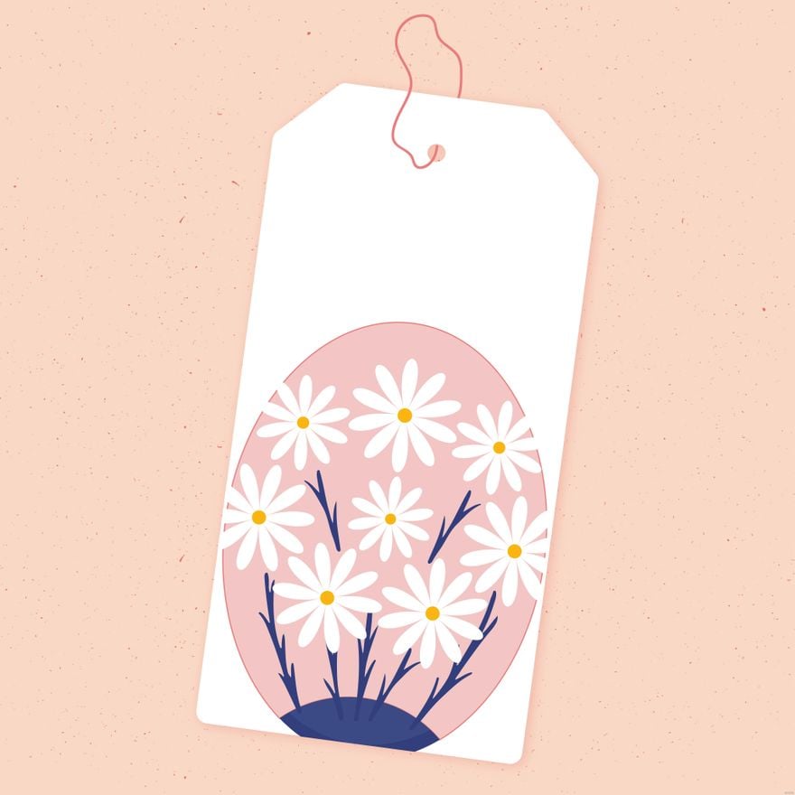 Flower Bookmark Illustration