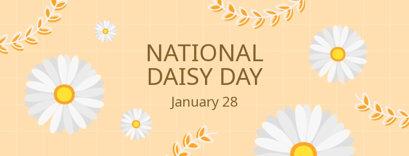 National Daisy Day Facebook Cover Template 