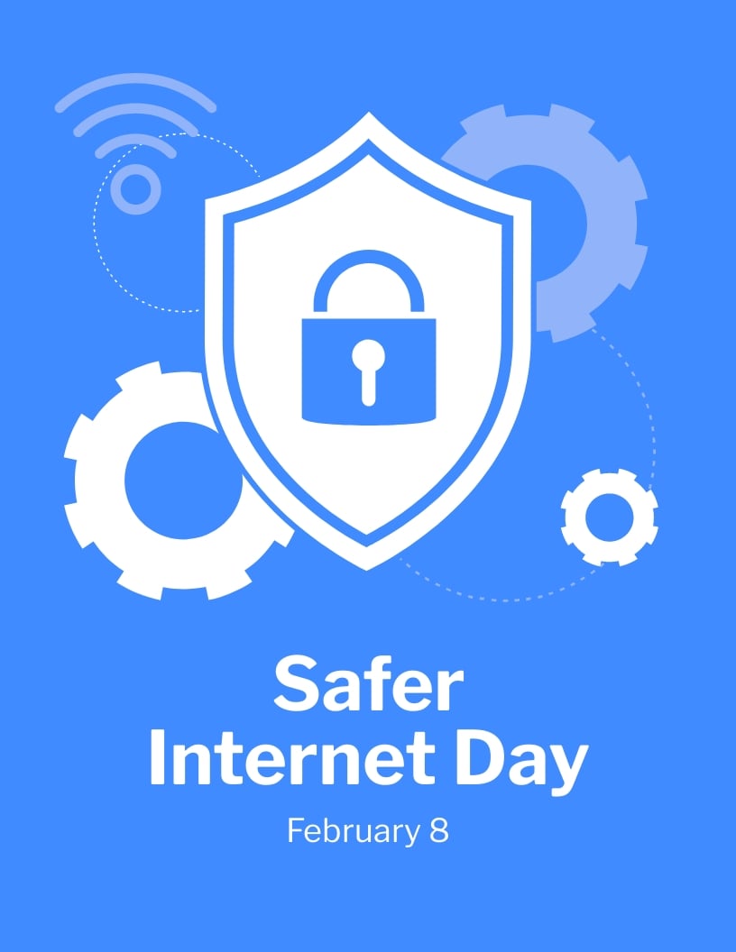 Free Safer Internet Day Flyer Template in Word, Google Docs, PSD, Publisher