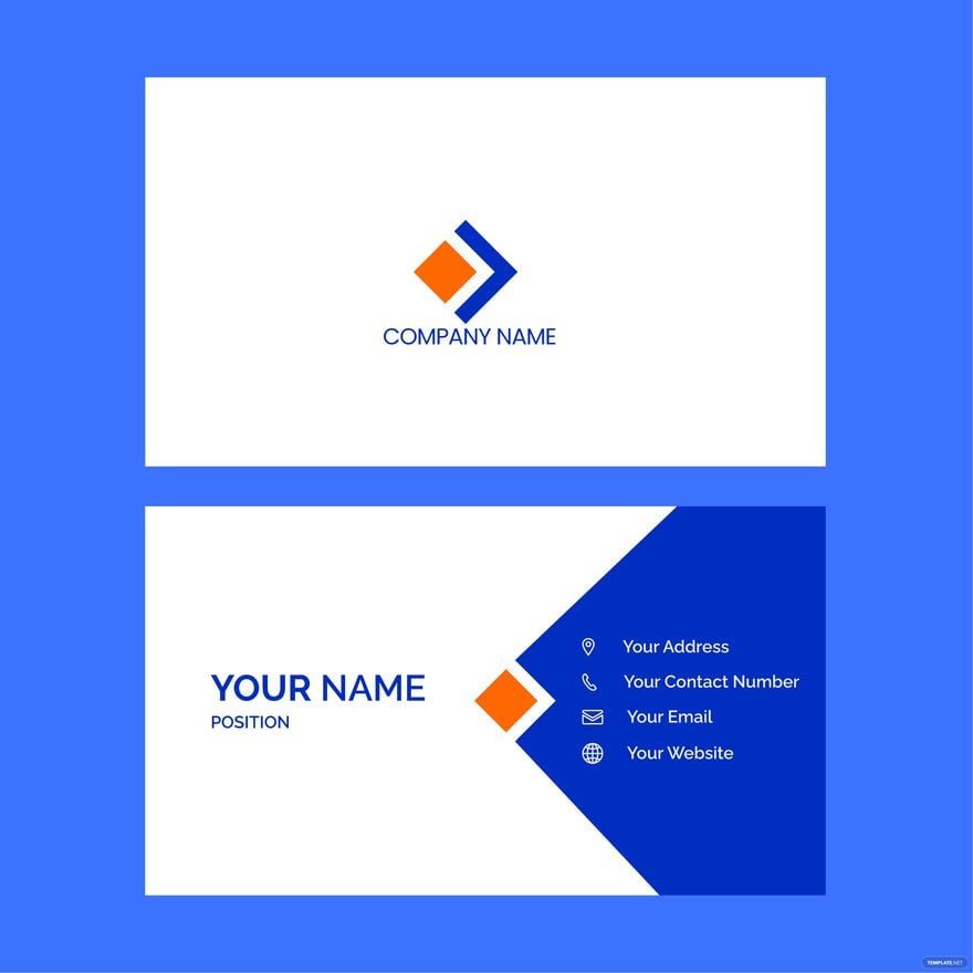 Company Business Card Vector