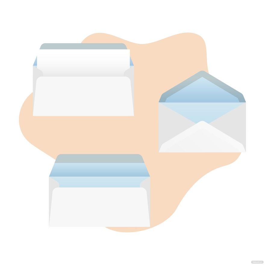 Open Envelope Vector in Illustrator, EPS, SVG, JPG, PNG