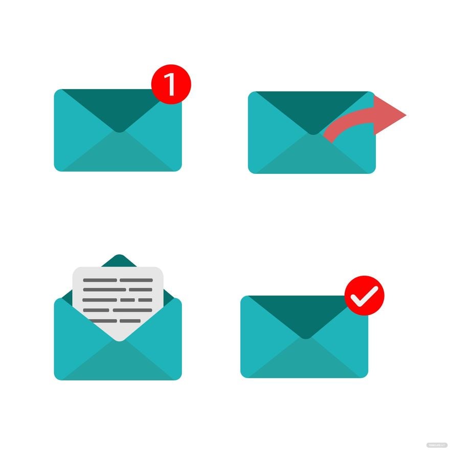Envelope Icon Vector in Illustrator, EPS, SVG, JPG, PNG