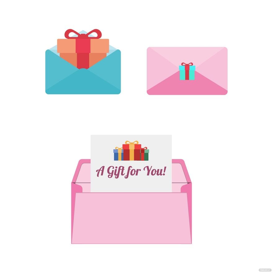 Gift Envelope Vector in Illustrator, EPS, SVG, JPG, PNG