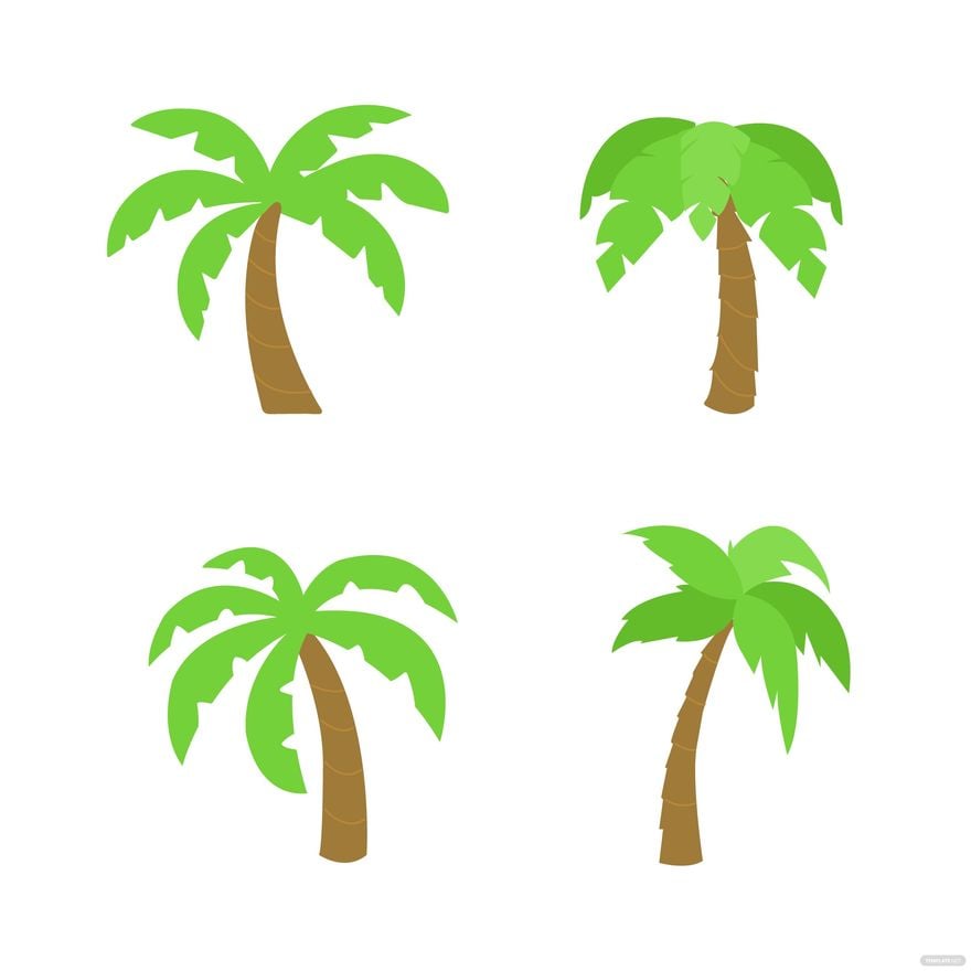 Palm Tree Emoji Vector