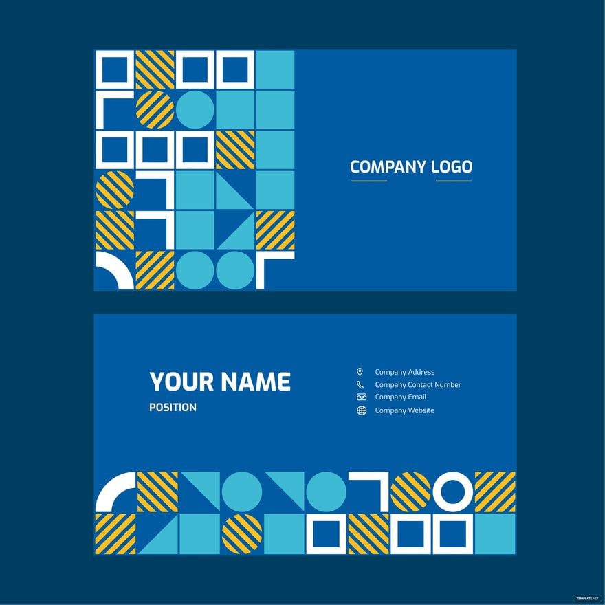 Abstract Business Card Vector