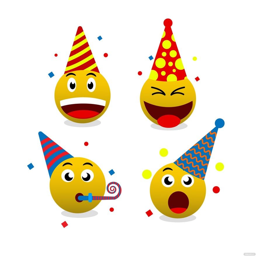 Free Birthday Emoji Vector