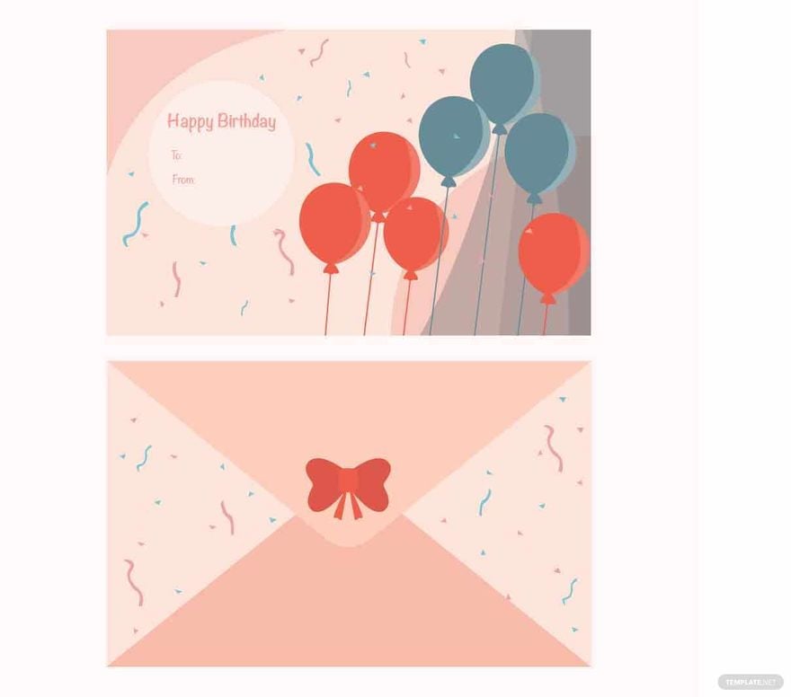 Birthday Envelope Vector in Illustrator, EPS, SVG, JPG, PNG
