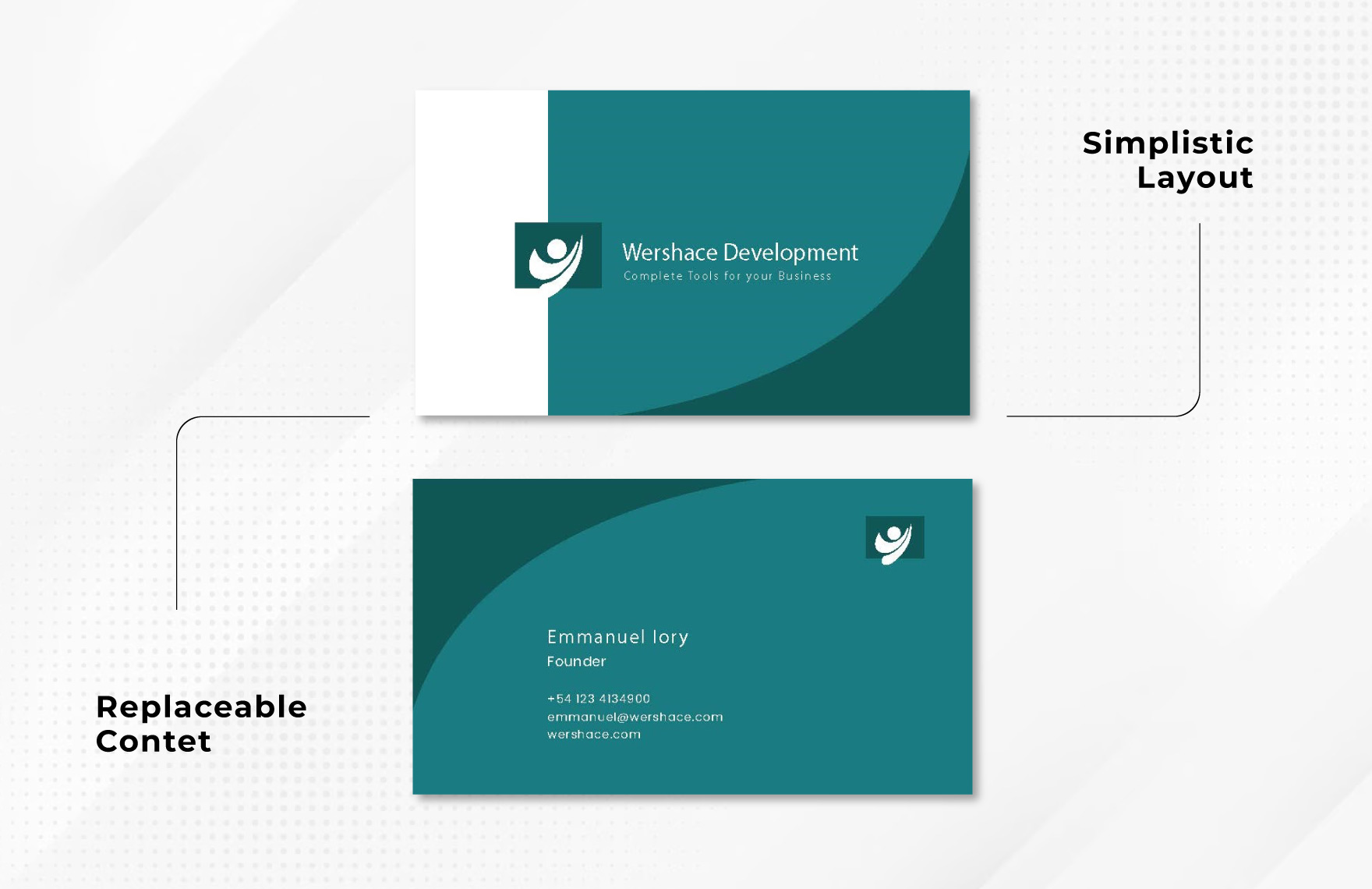 Corporate Business Card Vector