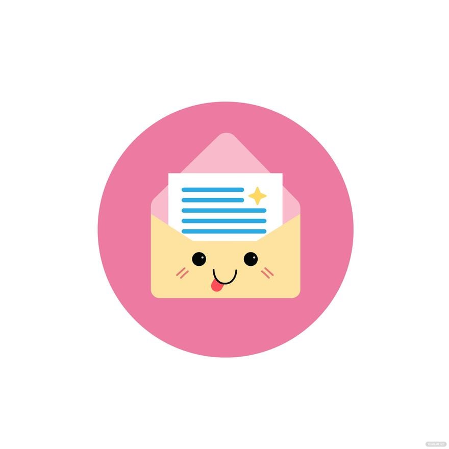 Cute Envelope Vector in Illustrator, EPS, SVG, JPG, PNG