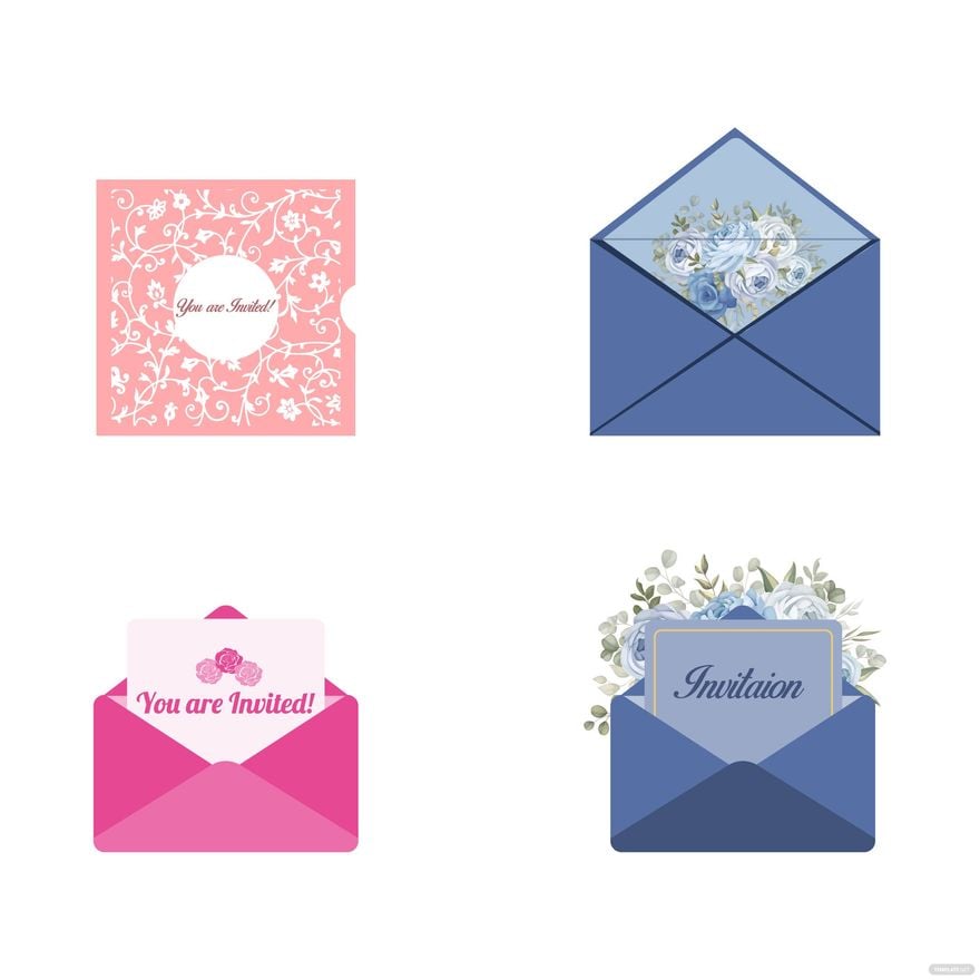 Invitation Envelope Vector in Illustrator, EPS, SVG, JPG, PNG