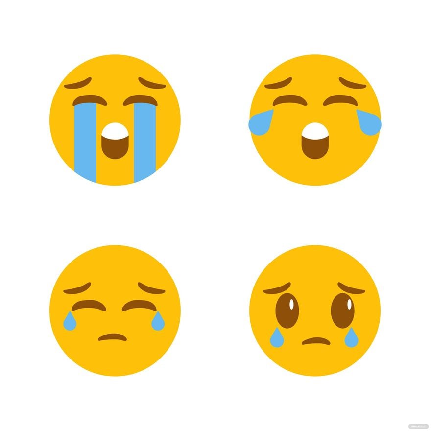 Crying Emoji Vector in Illustrator, EPS, SVG, JPG, PNG