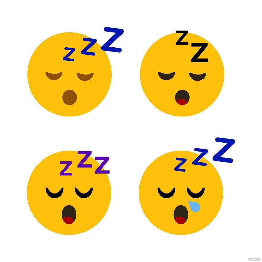 Sleepy Emoji Vector