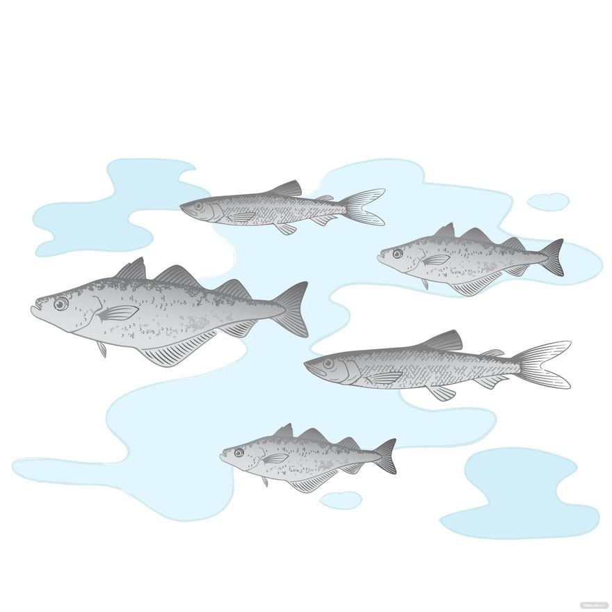 Rustic Fish Vector in Illustrator, EPS, SVG, JPG, PNG