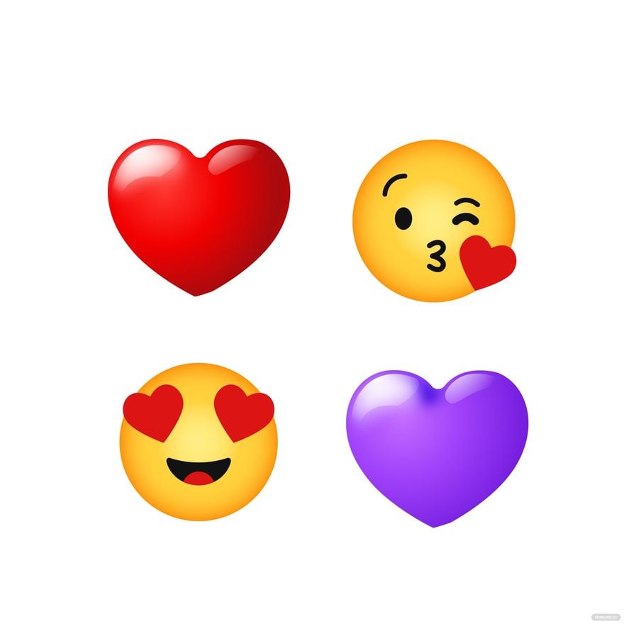 Valentines Emoji Vector in Illustrator, EPS, SVG, JPG, PNG