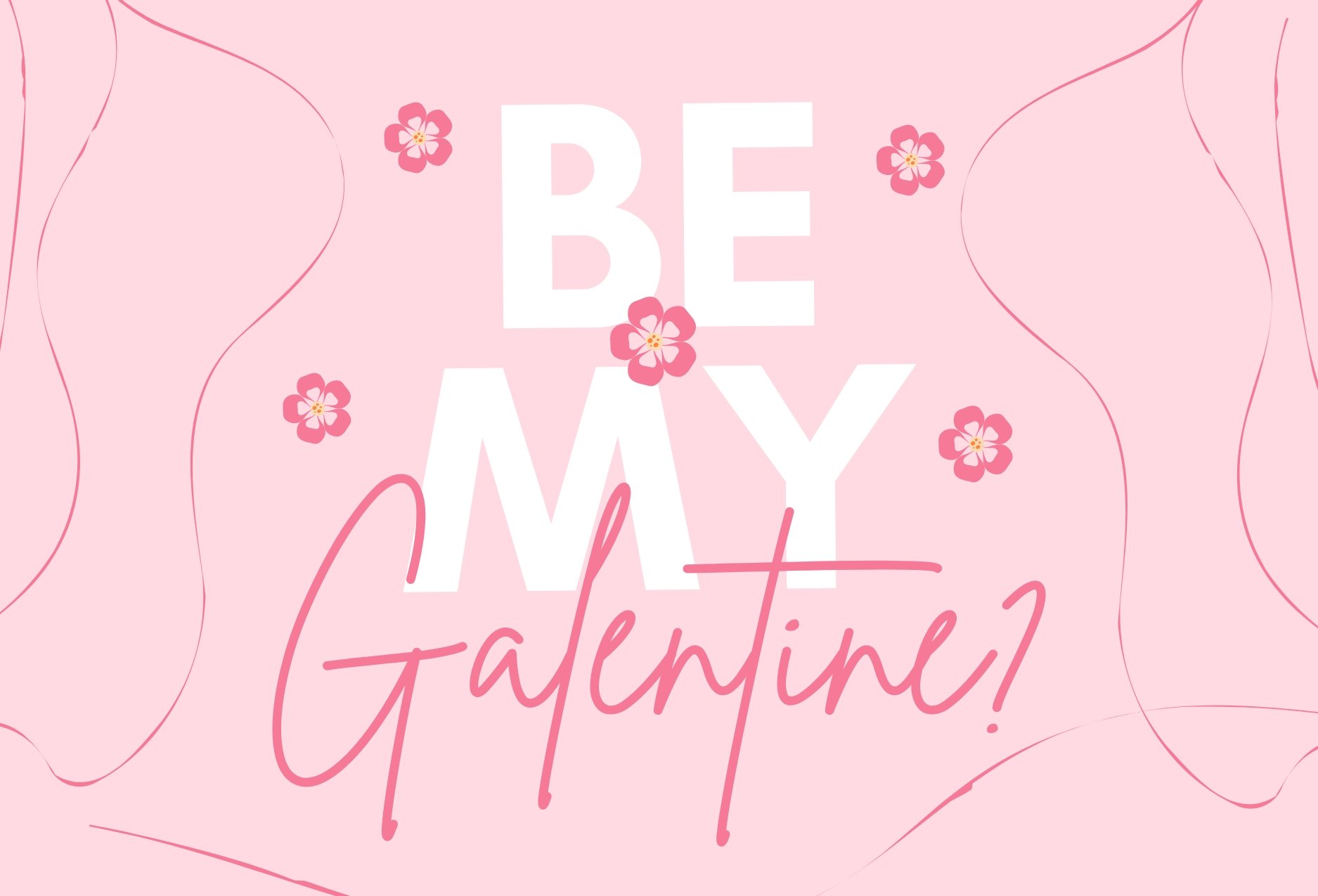 Be My Galentine Card Template
