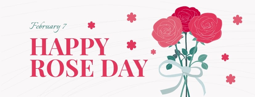 Free Happy Rose Day Facebook Cover Template