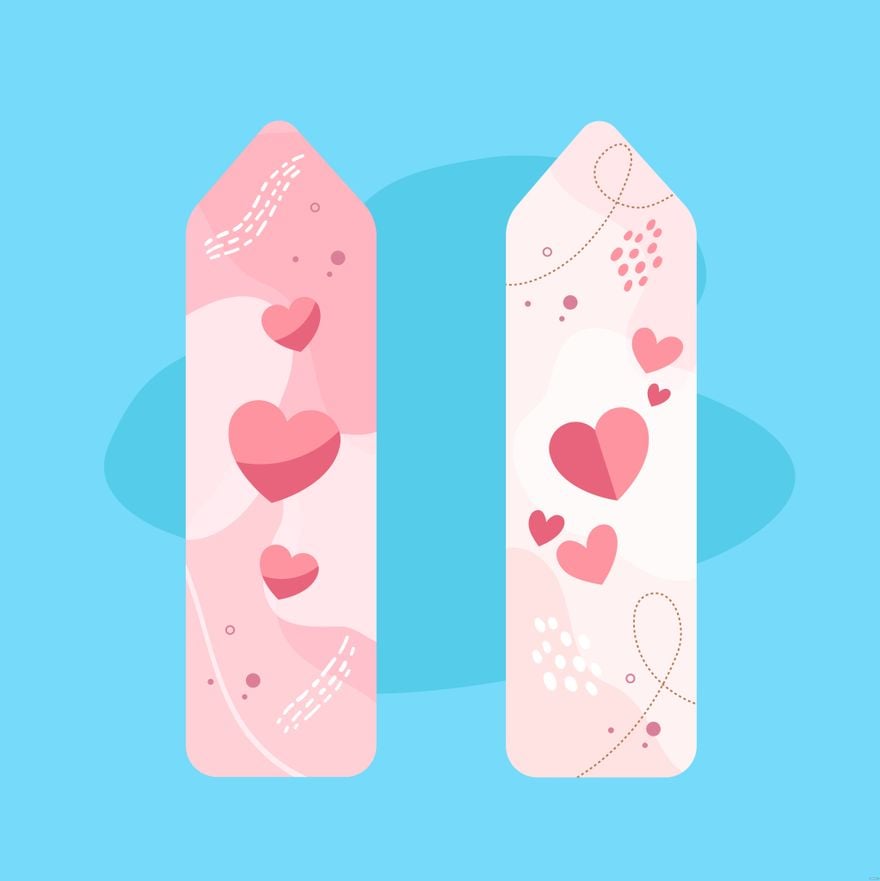 Free Love Bookmark Illustration