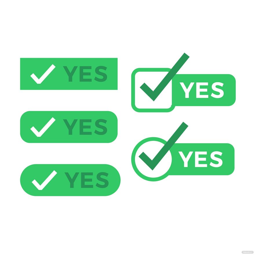 Free Yes Tick Mark Vector