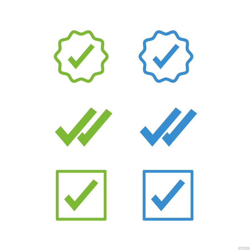 Check Mark Shape Vector