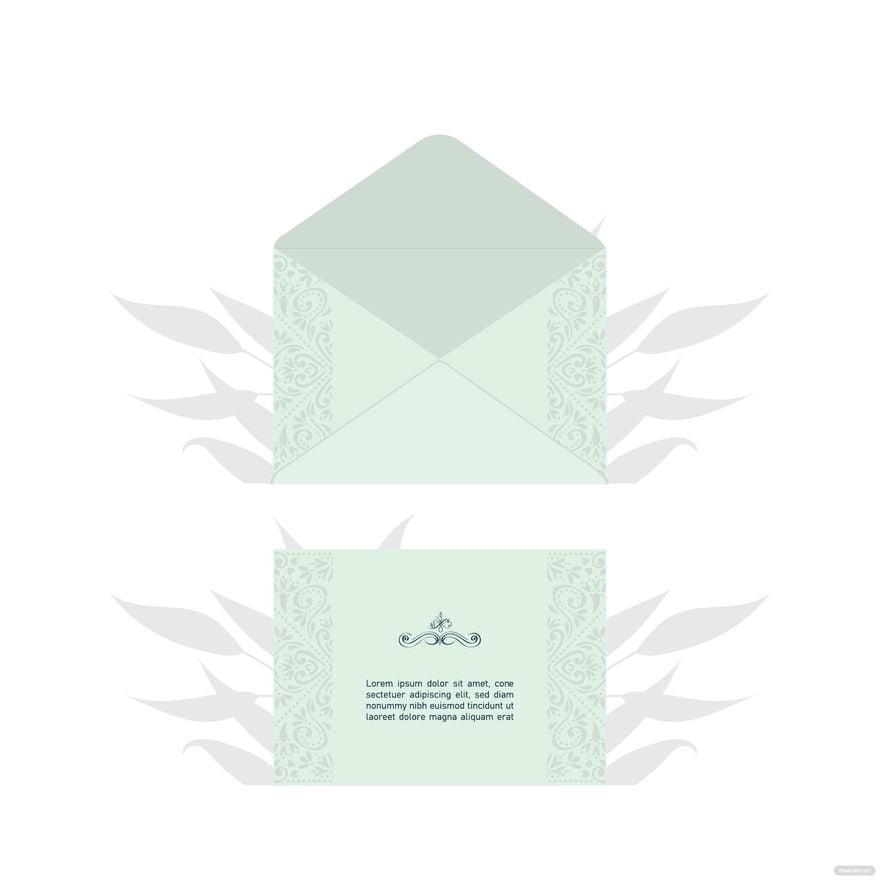 Free Wedding Envelope Vector in Illustrator, EPS, SVG, JPG, PNG