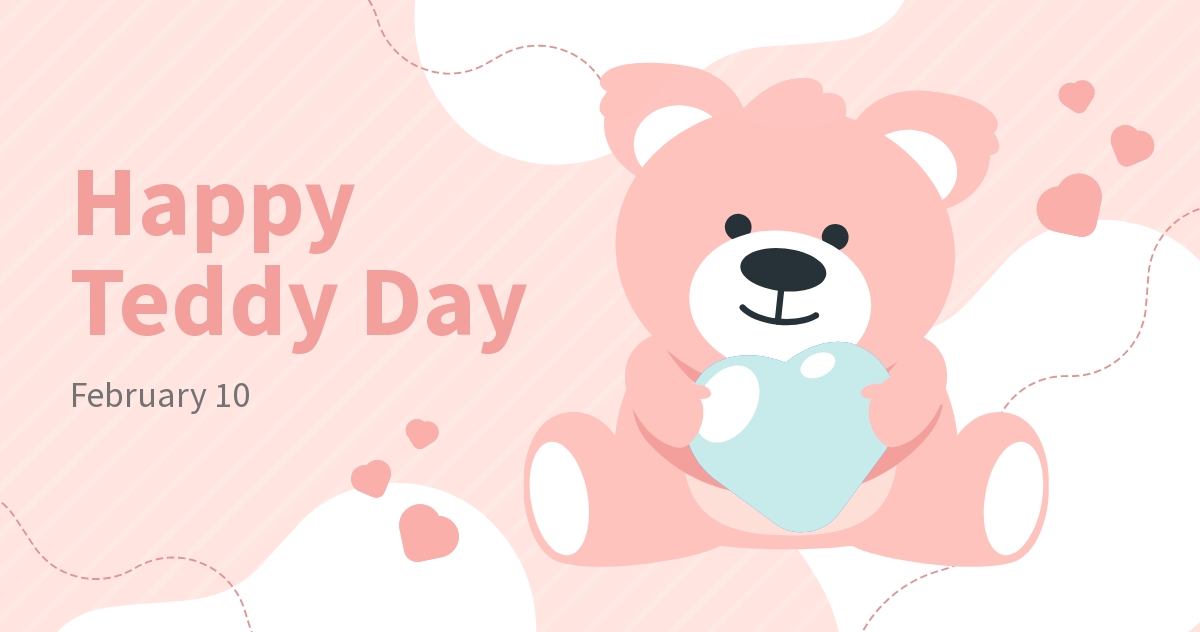 Free Happy Teddy Day Facebook Post Template
