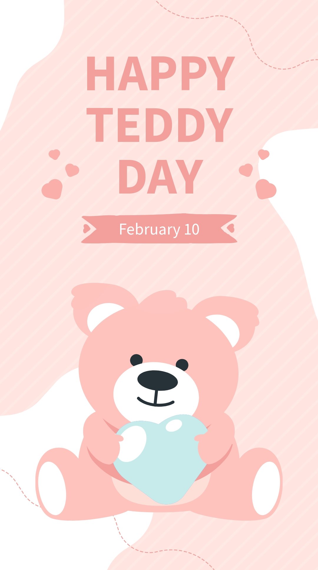Free Happy Teddy Day Whatsapp Post Template