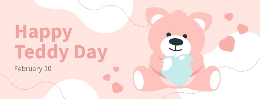 Happy Teddy Day Facebook Cover Template
