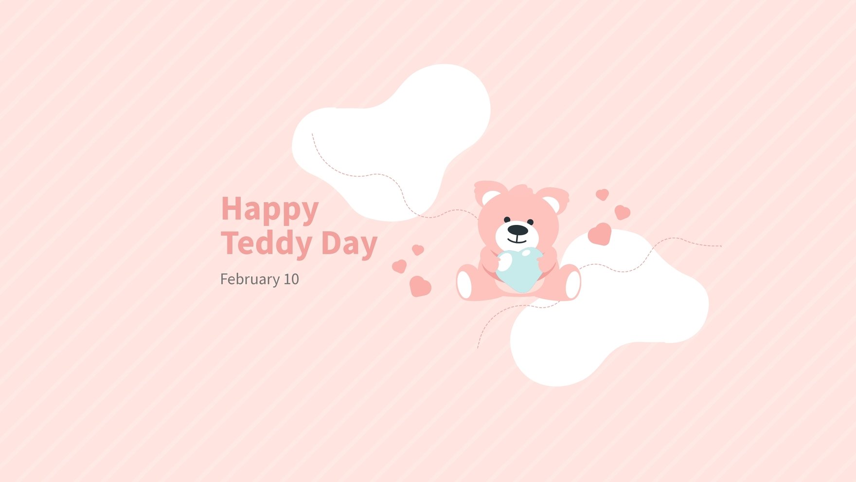 Happy Teddy Day Youtube Banner Template