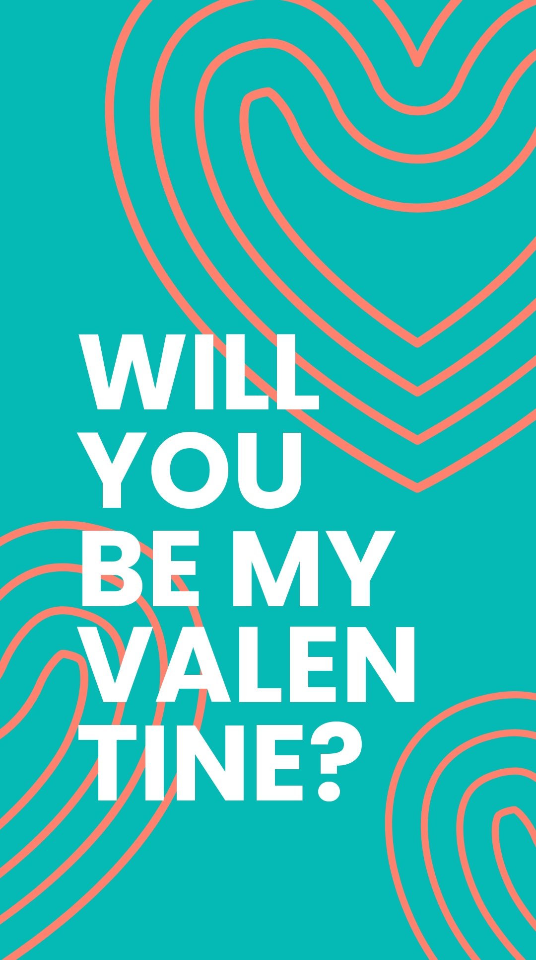 Free Will You Be My Valentine Whatsapp Post Template