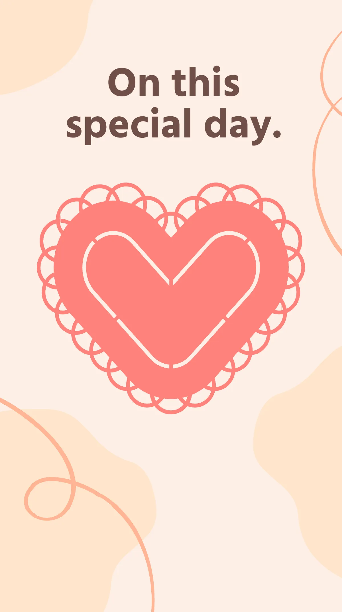 Free Happy Kiss Day Instagram Story Template to Edit Online