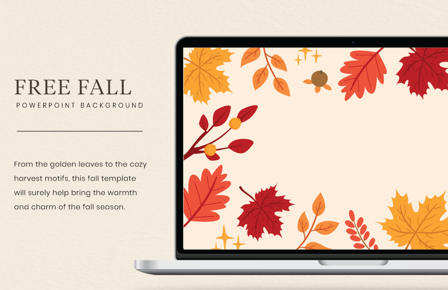 Fall Powerpoint Background in Illustrator, EPS, SVG, JPG