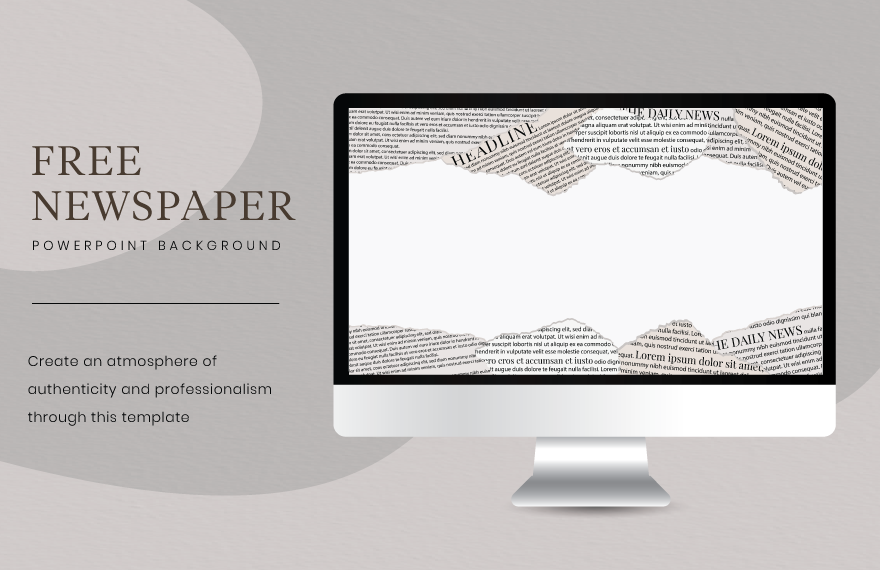 Free Newspaper Powerpoint Background in Illustrator, EPS, SVG, JPG