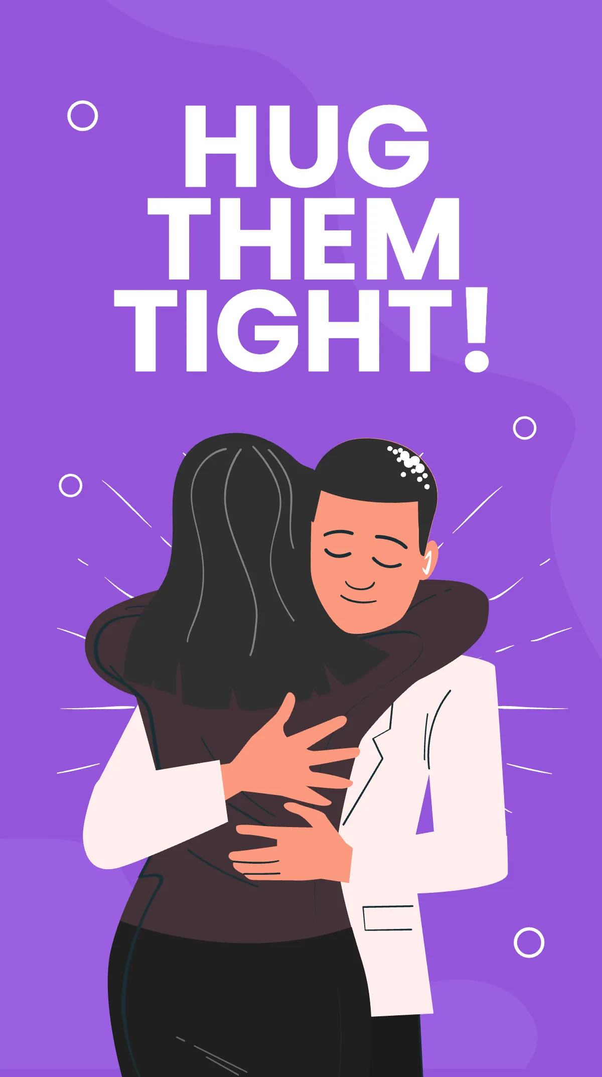 Free Happy Hug Day Instagram Story Template to Edit Online