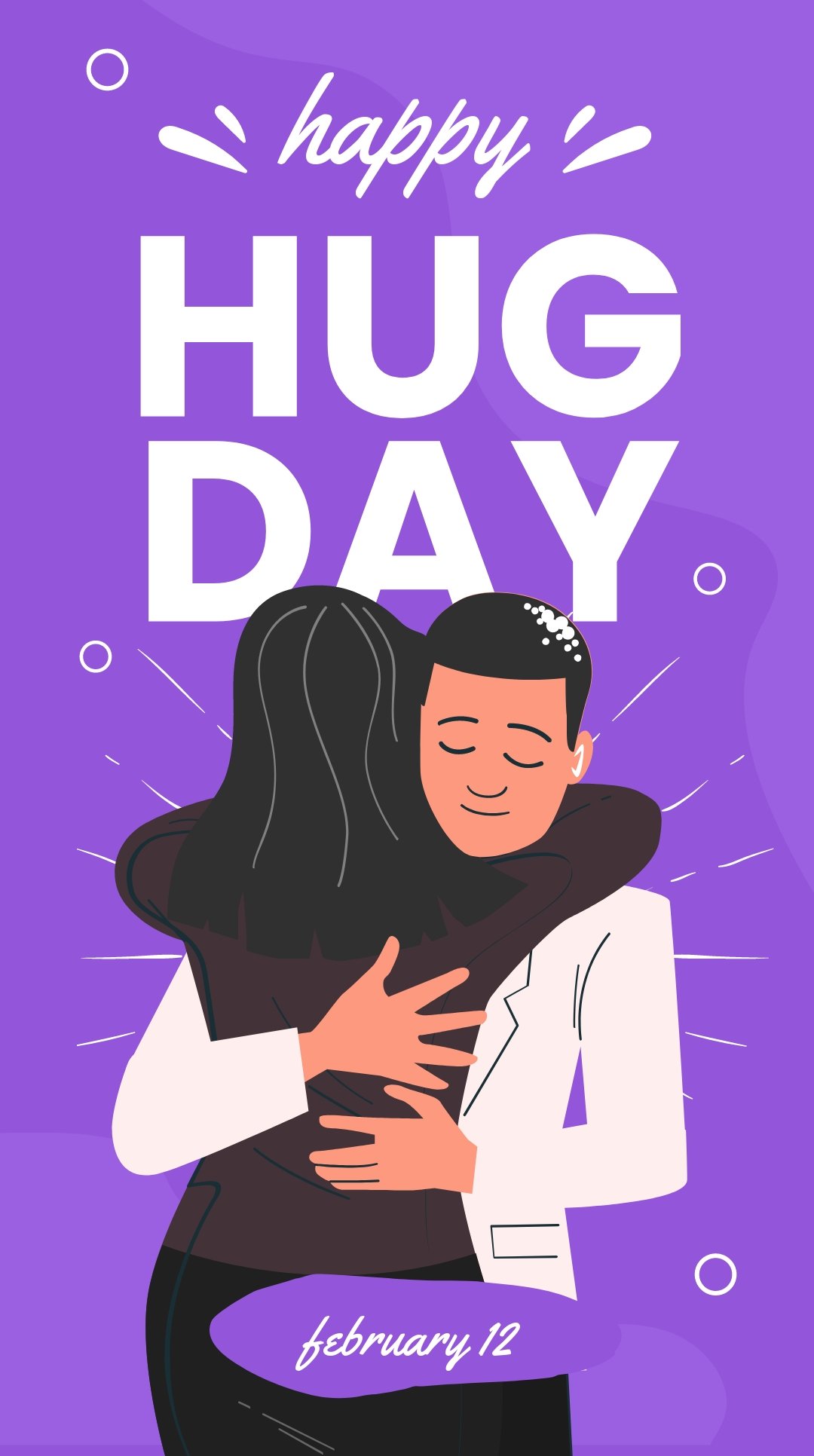 Happy Hug Day Instagram Story Template
