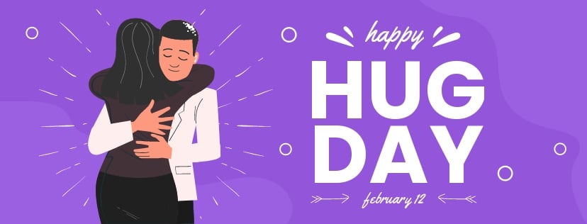 Happy Hug Day Facebook Cover Template