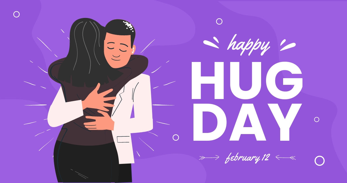 Happy Hug Day Facebook Post Template