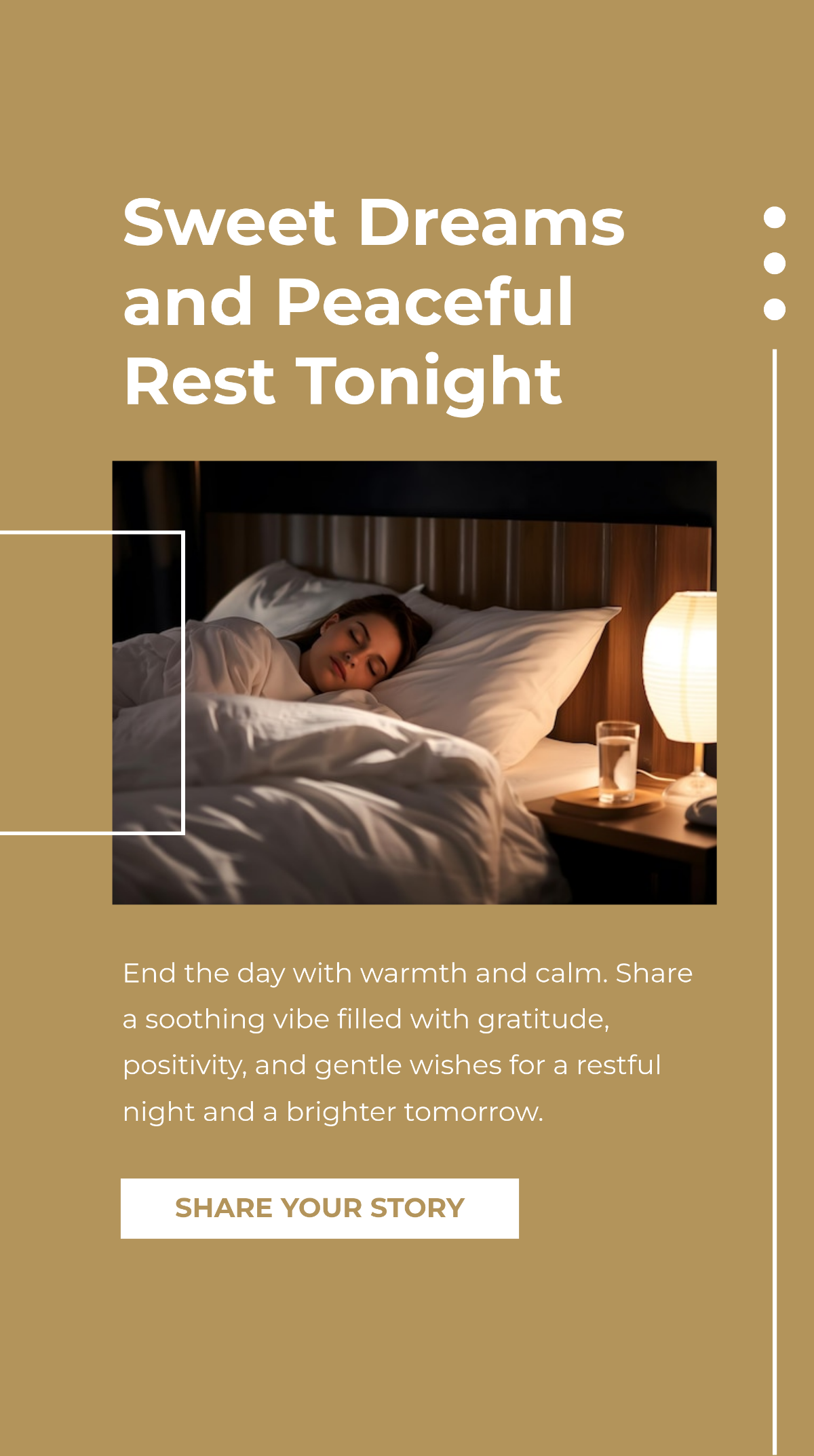 Free Good Night Whatsapp Status Template to Edit Online