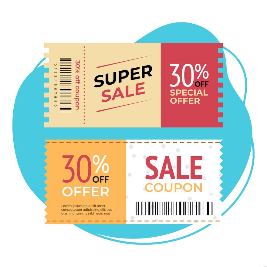 Offer Coupon Illustration in Illustrator, SVG, EPS, PNG, JPG - Download ...