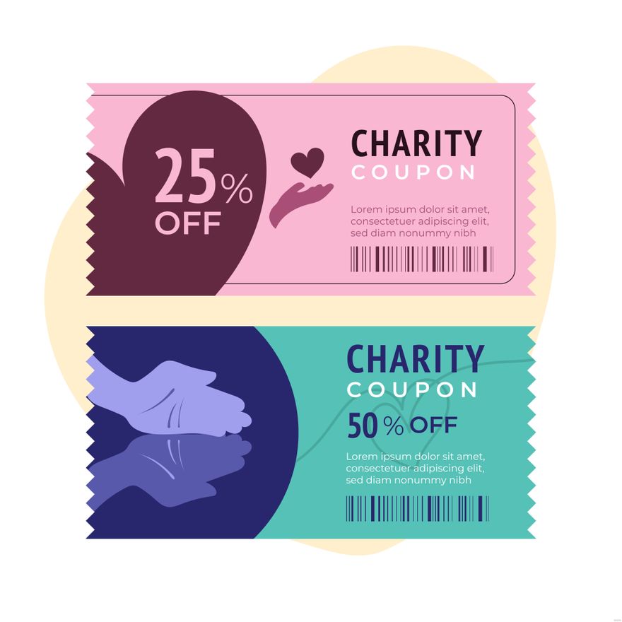 Charity Coupon Illustration in Illustrator, SVG, EPS, PNG, JPG - Download | Template.net