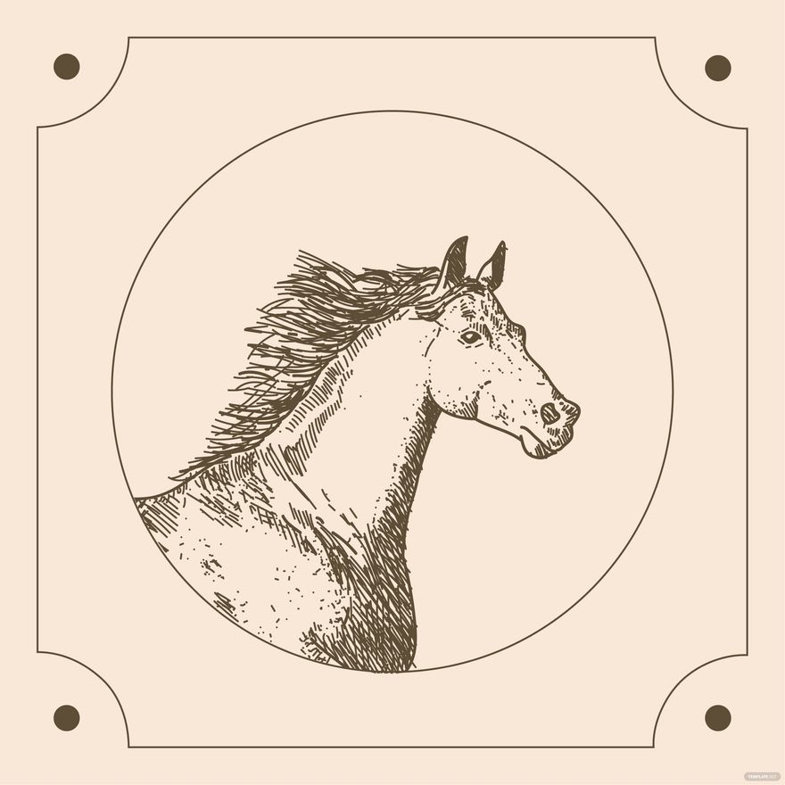 Vintage Horse Vector