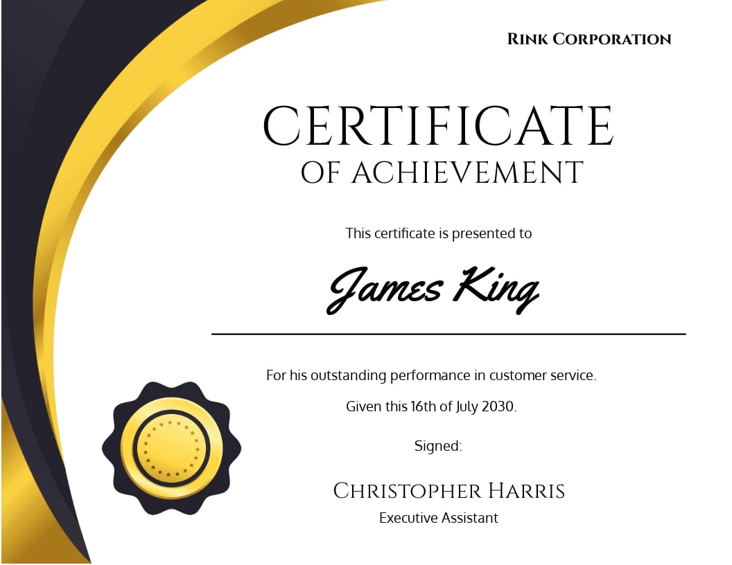 Free Badge Certificate Template in Word, Google Docs, Publisher