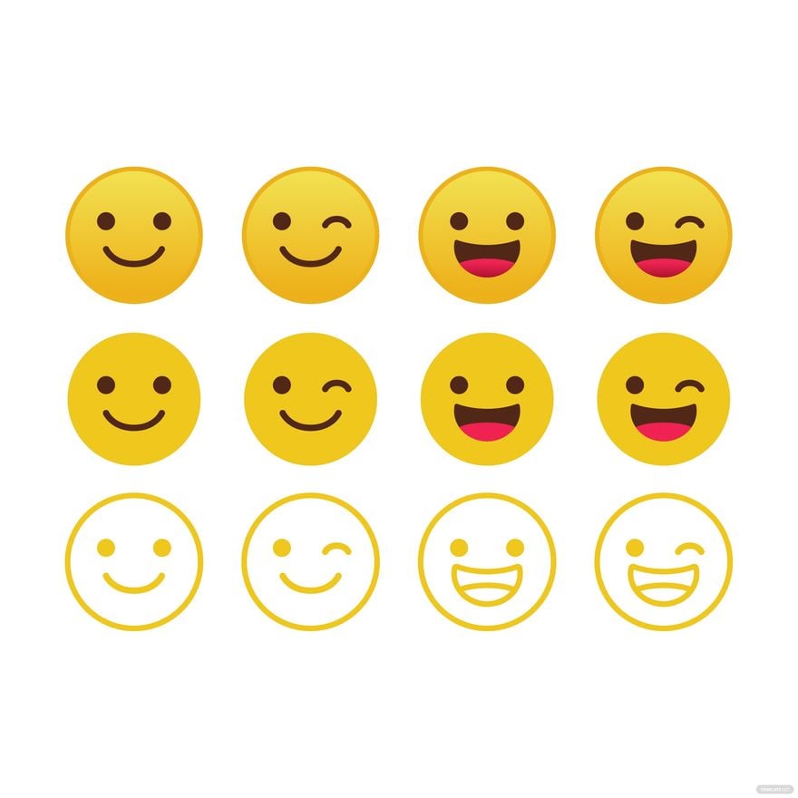 Free Yellow Smiley Vector in Illustrator, EPS, SVG, JPG, PNG