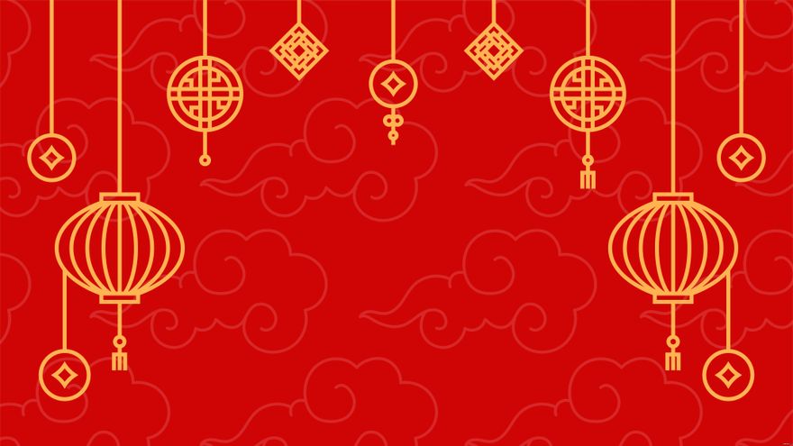 Free Chinese New Year Powerpoint Background EPS Illustrator JPG 