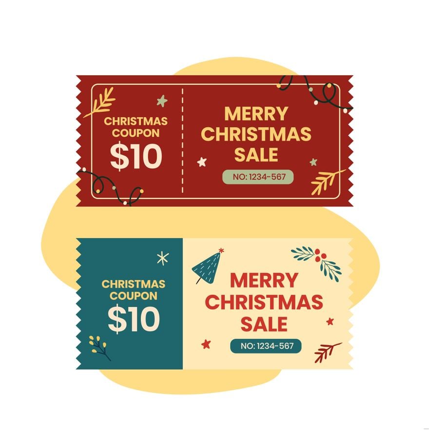 free christmas coupon illustration zwj6w